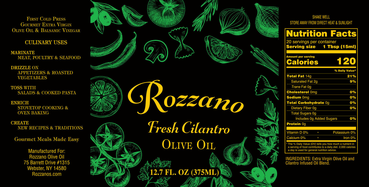 Fresh Cilantro Olive Oil