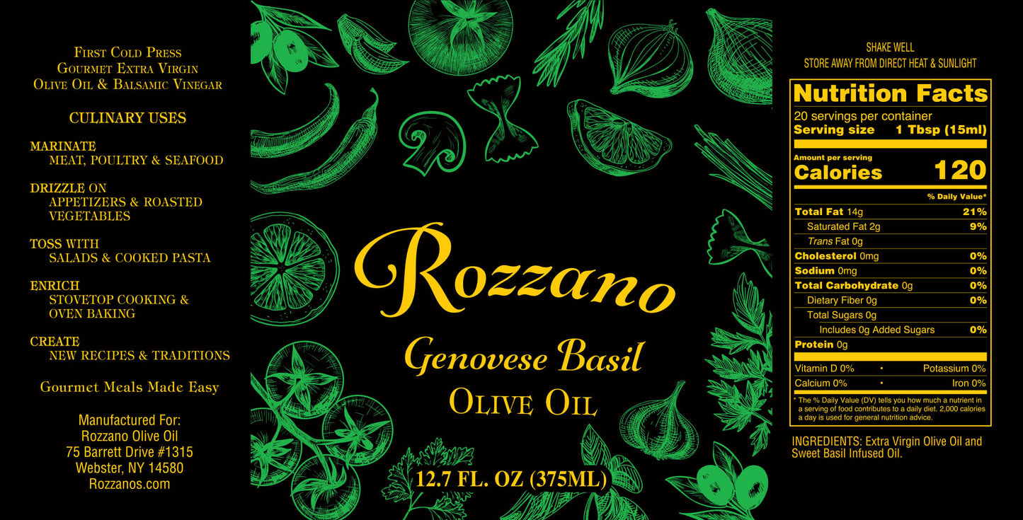 Genovese Basil Olive Oil